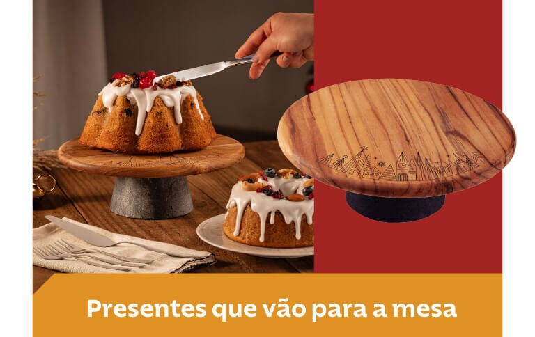 Presentes que v&atilde;o para a mesa